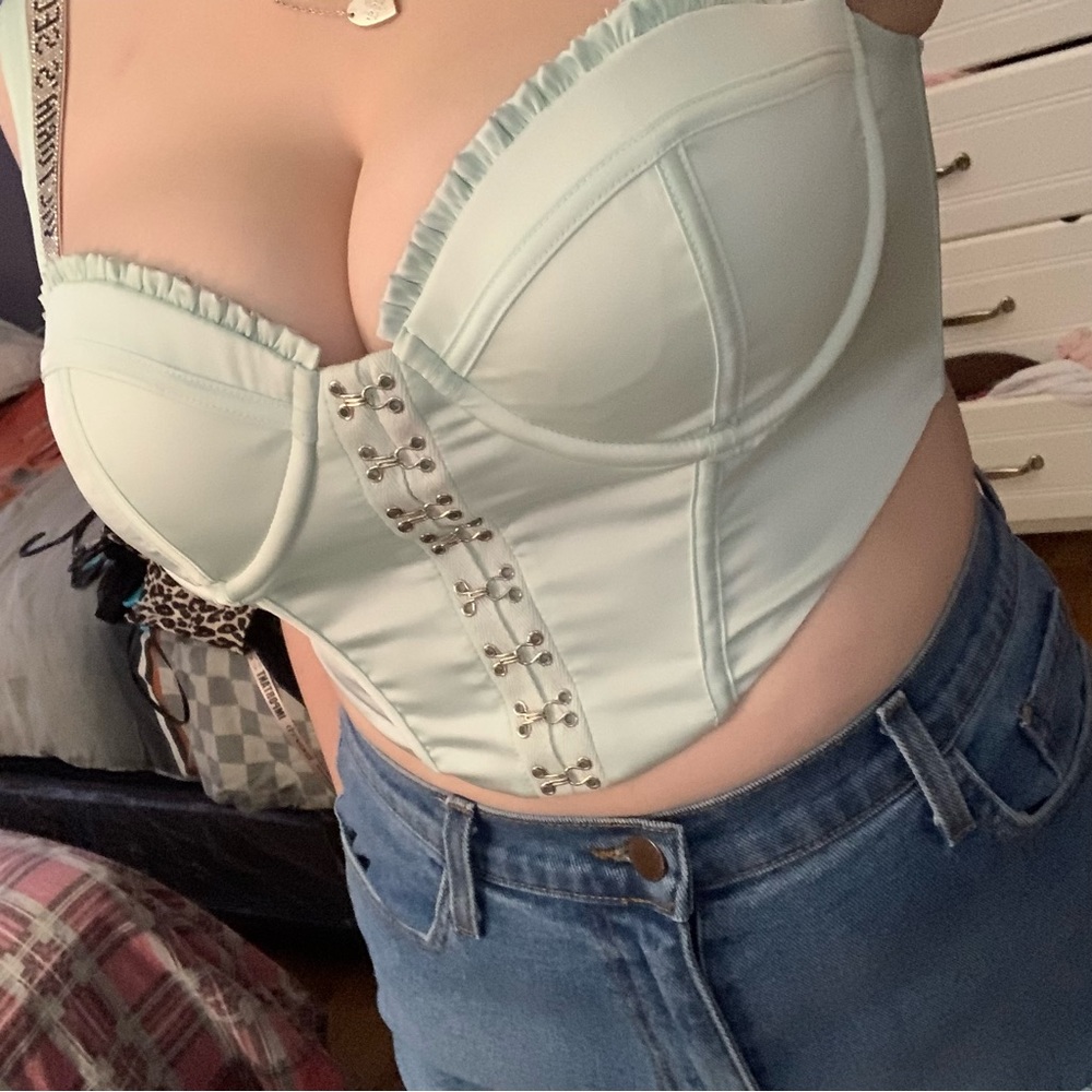 Oh Polly Mint Corset Top